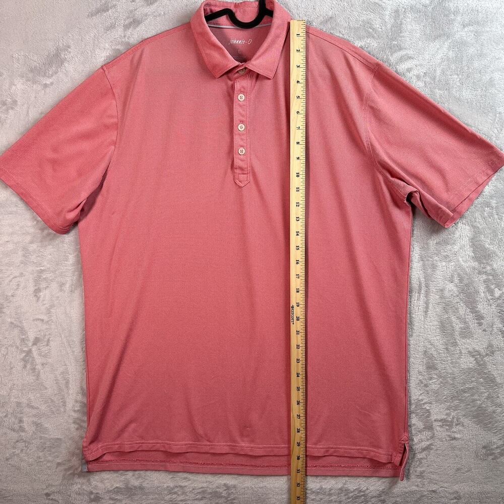 Johnnie O Men’s Shirt Polo Large Red Beachy Surf Summer Golf Comfort Collared - Picture 9 of 16